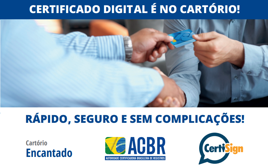 REGISTROS PÚBLICOS - Serviços Online/Certificado Digital